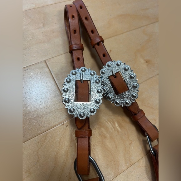 Western Leather Horse Breast Collar - Picture 3 of 10